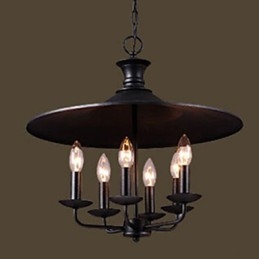 Lustre de vela de arte nórdica rural americana