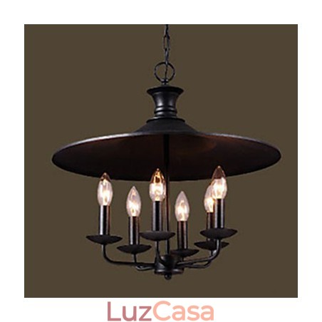 Lustre de vela de arte nórdica rural americana