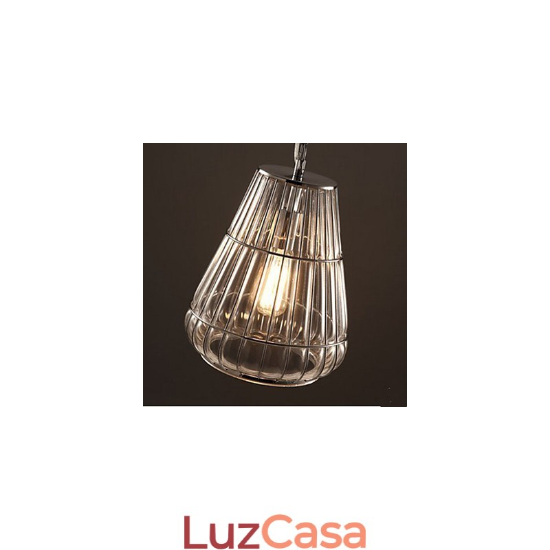 Luminária pendente de vidro estilo americano Industrial Wind Café