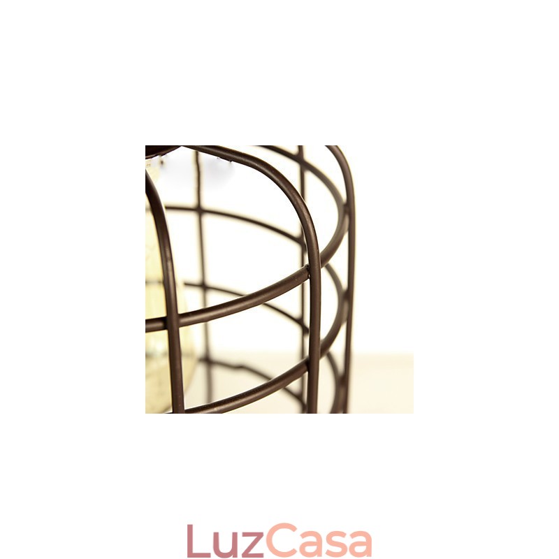 Luminária pendente de metal com pintura estilo retrô mini