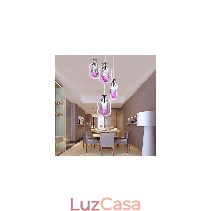 Luminárias pendentes modernas contemporâneas de metal
