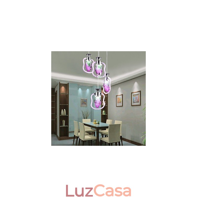 Luminárias pendentes modernas contemporâneas de metal