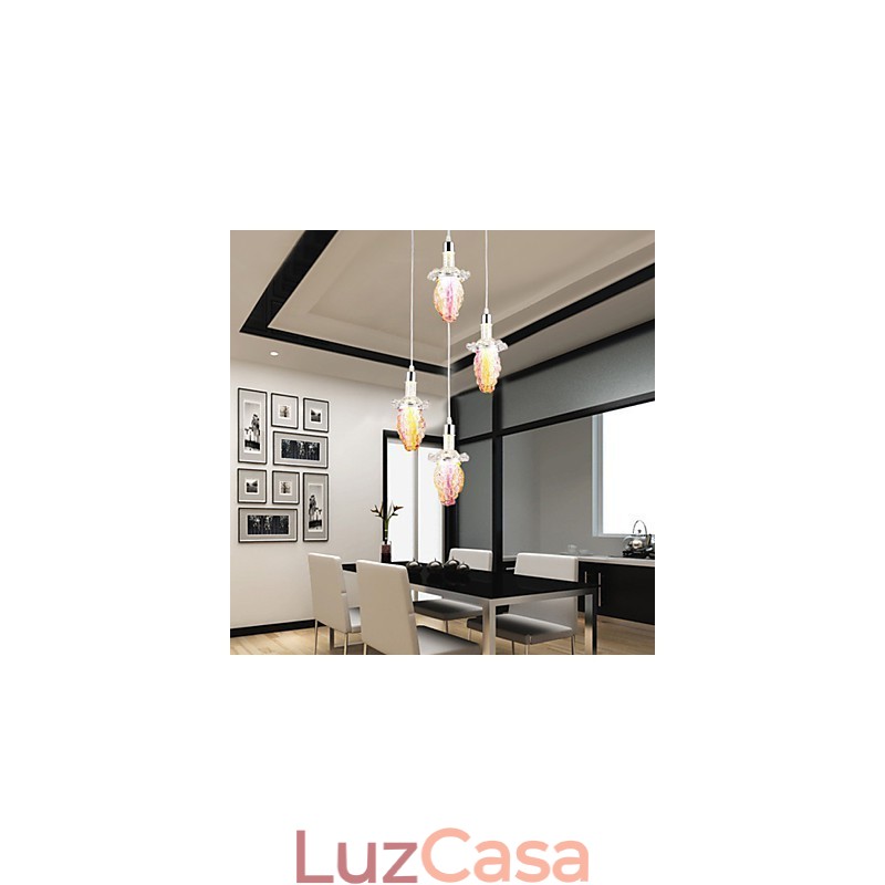 Luminárias pendentes modernas contemporâneas de metal