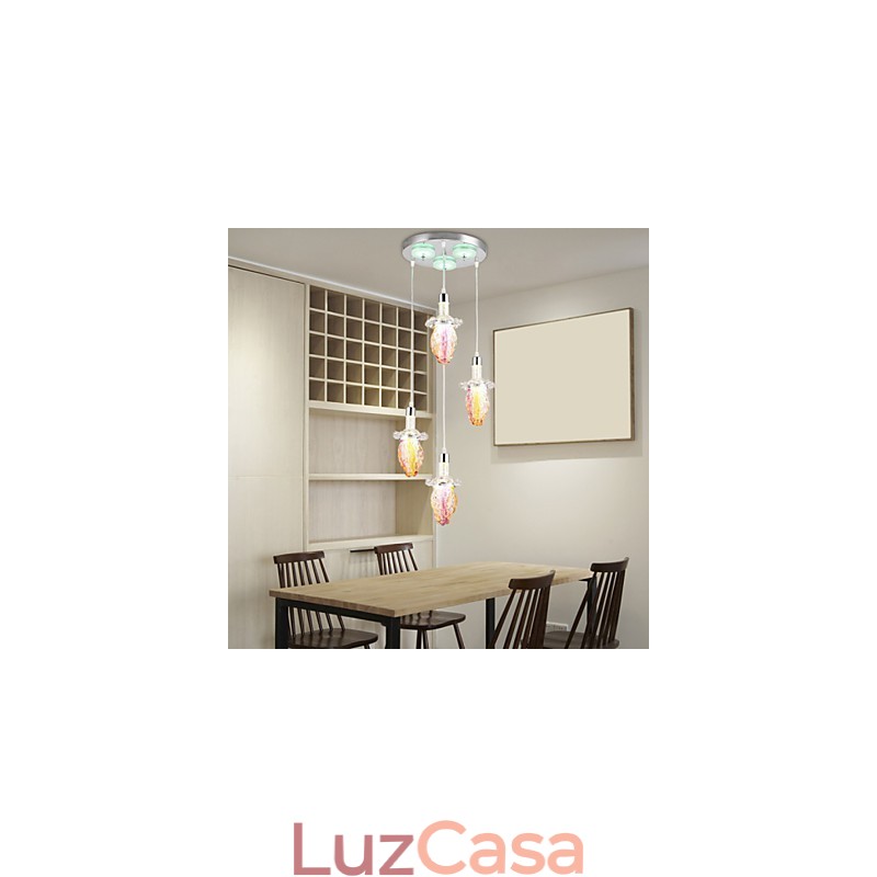 Luminárias pendentes modernas contemporâneas de metal