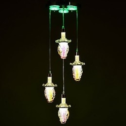 Luminárias pendentes modernas contemporâneas de metal