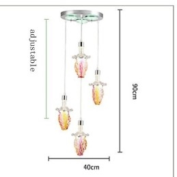 Luminárias pendentes modernas contemporâneas de metal