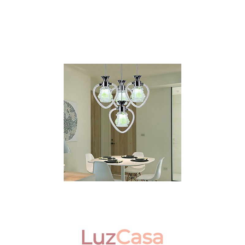 Luminárias pendentes modernas contemporâneas de metal