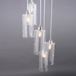 Luminária de vidro transparente Simples Moderna Criativa
