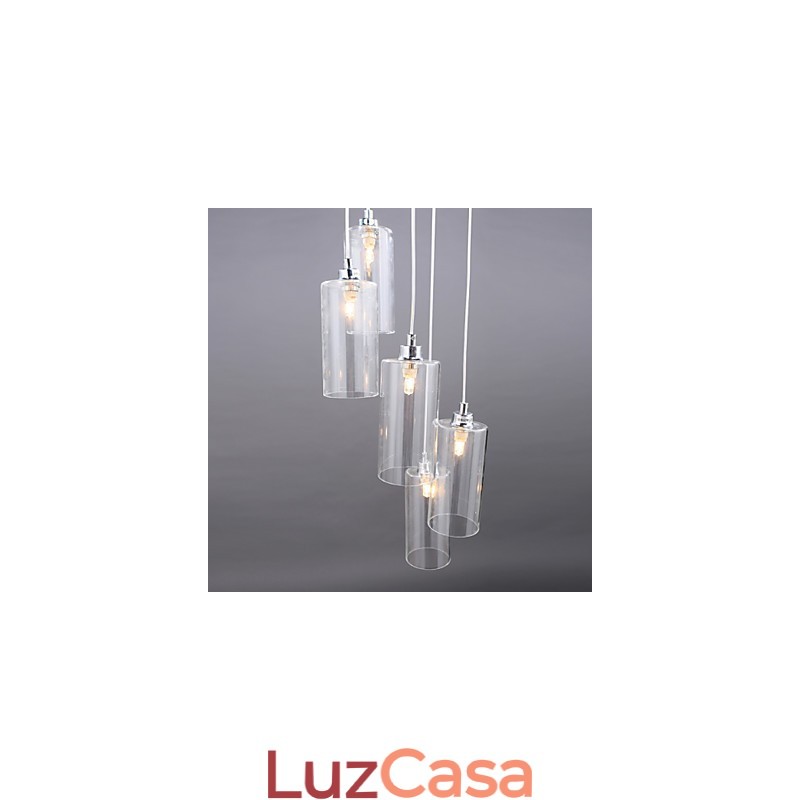 Luminária de vidro transparente Simples Moderna Criativa