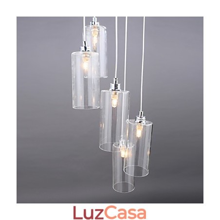 Luminária de vidro transparente Simples Moderna Criativa Luminária de vidro transparente Simples Moderna Criativa