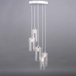 Luminária de vidro transparente Simples Moderna Criativa