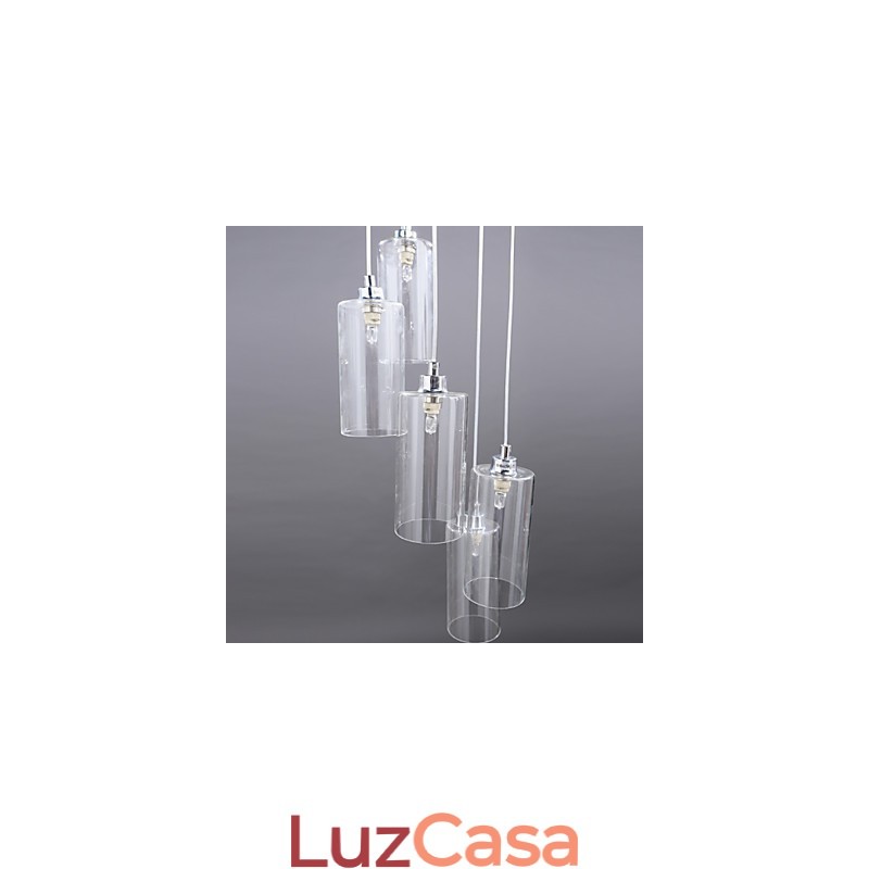 Luminária de vidro transparente Simples Moderna Criativa