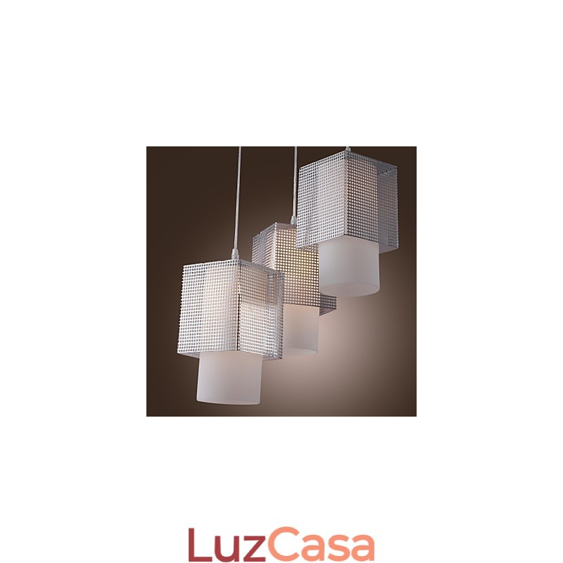 Luminária pendente galvanizada estilo mini contemporâneo moderno