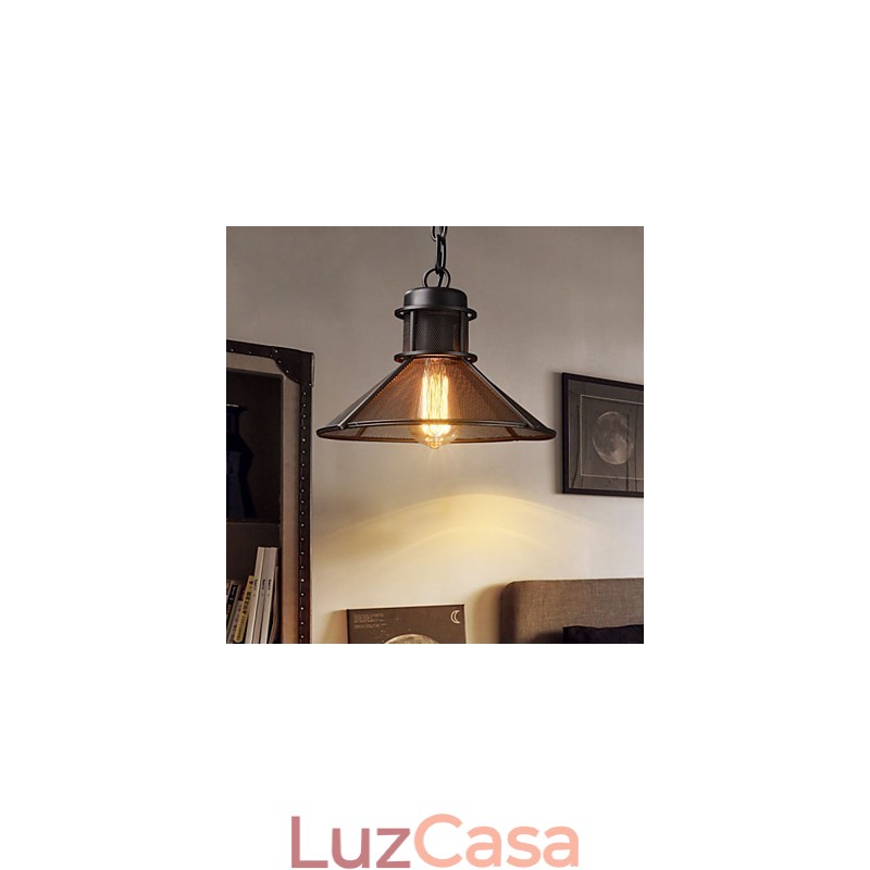Luminárias pendentes estilo mini retrô garagem metal