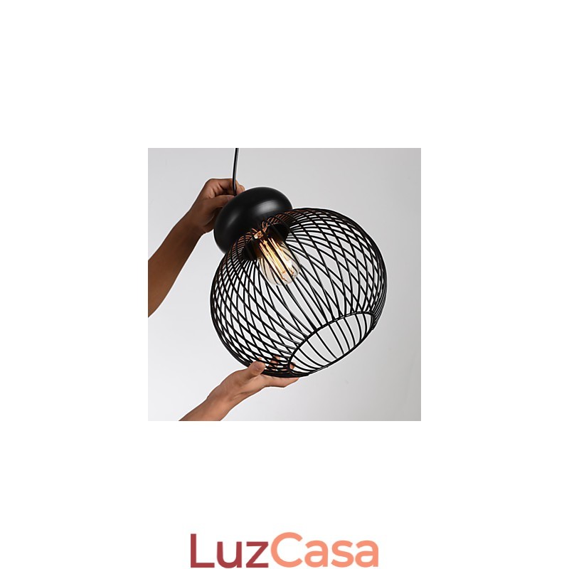 Luminárias pendentes estilo mini retrô garagem metal