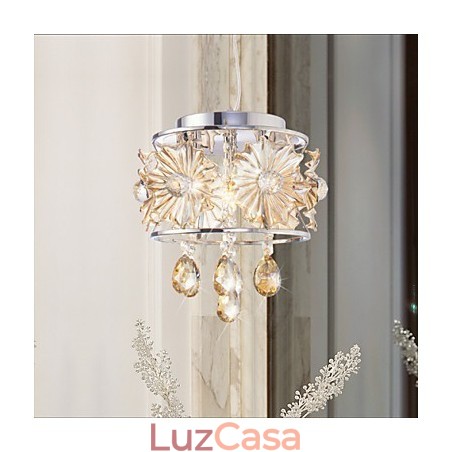 Lustre de cristal moderno com esfera transparente, luminária de teto, decoração para casa, luminária pendente de suspensão Lustre de cristal moderno com esfera transparente, luminária de teto, decoração para casa, luminária pendente de suspensão
