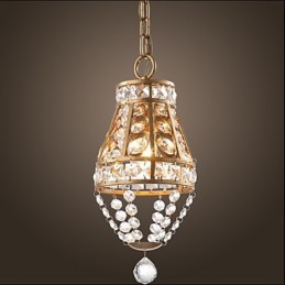 Lustre de cristal americano estilo country Lustre retrô para varanda