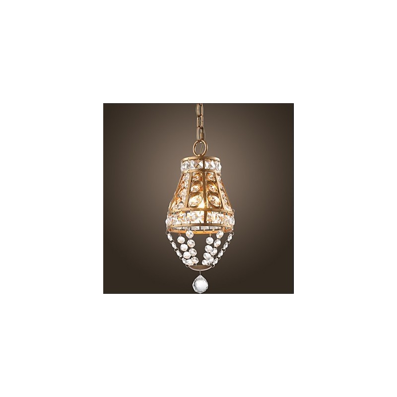 Lustre de cristal americano estilo country Lustre retrô para varanda