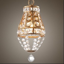 Lustre de cristal americano estilo country Lustre retrô para varanda