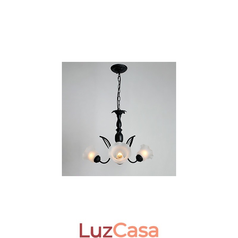 Lustre de metal com pintura clássica tradicional