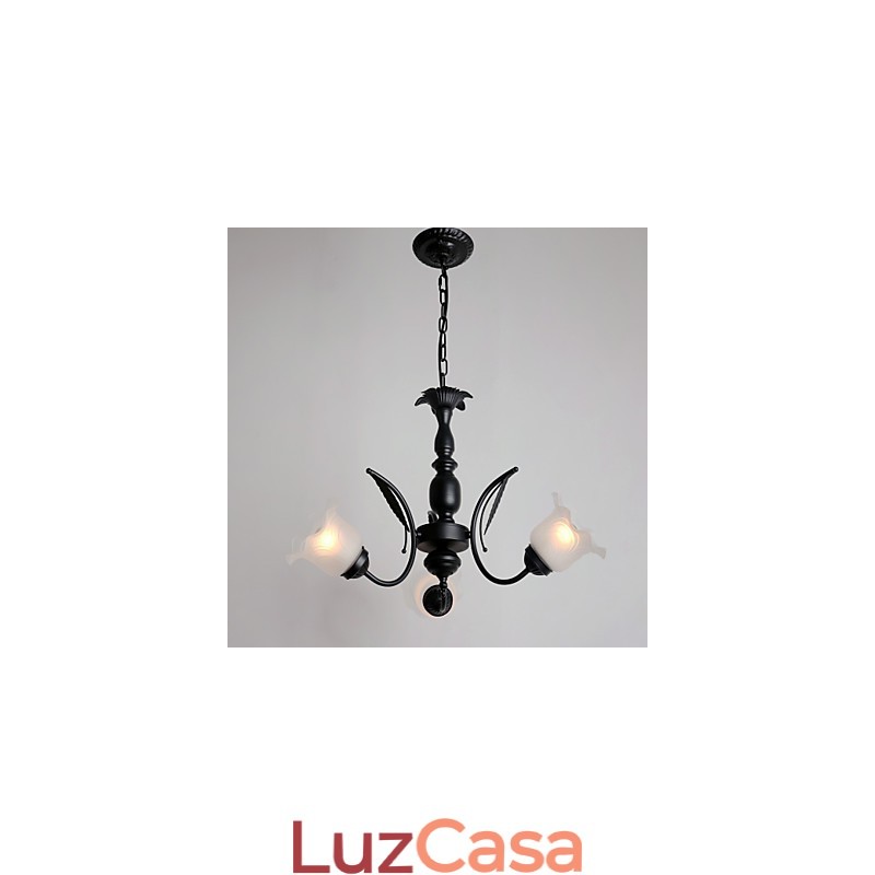Lustre de metal com pintura clássica tradicional
