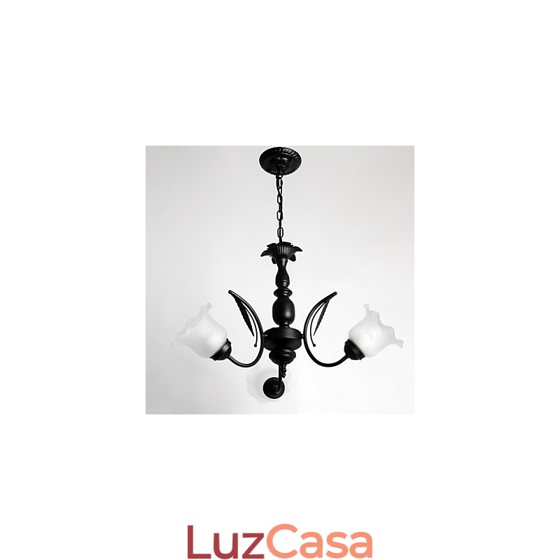 Lustre de metal com pintura clássica tradicional