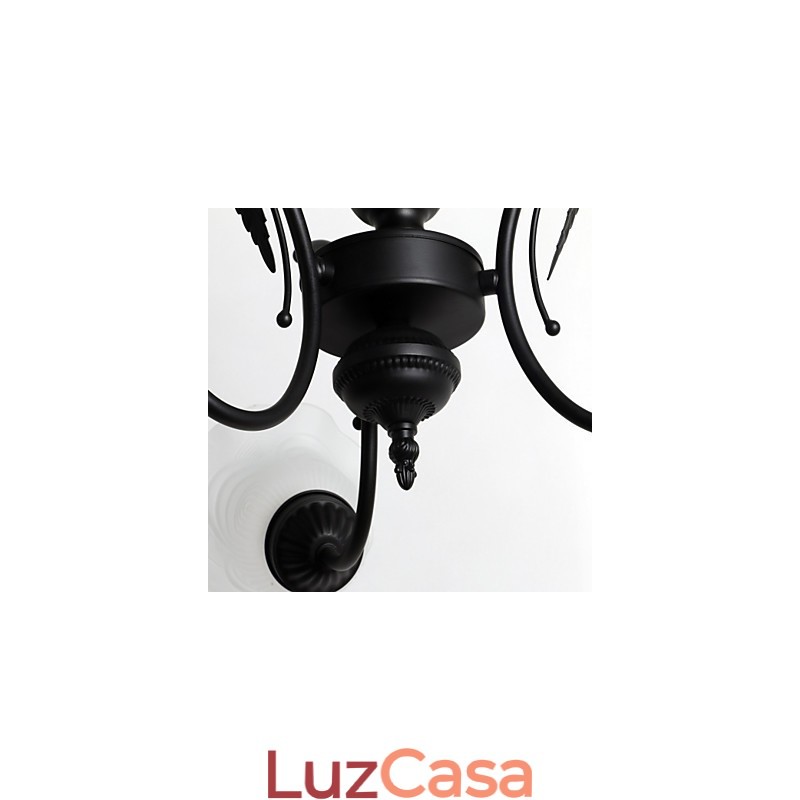 Lustre de metal com pintura clássica tradicional