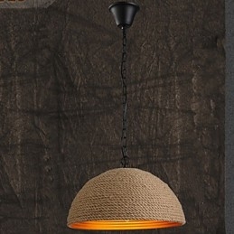 Lustre de ferro forjado vintage Um cânhamo industrial criativo