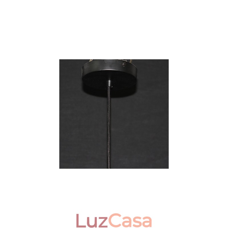 Lustre de ferro estilo gaiola retrô americano