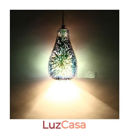 Mesa simples 3D Vidro Criativo Pendente C