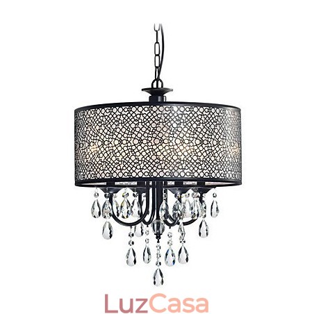 Lustre de metal com pintura de cristal clássico tradicional Lustre de metal com pintura de cristal clássico tradicional