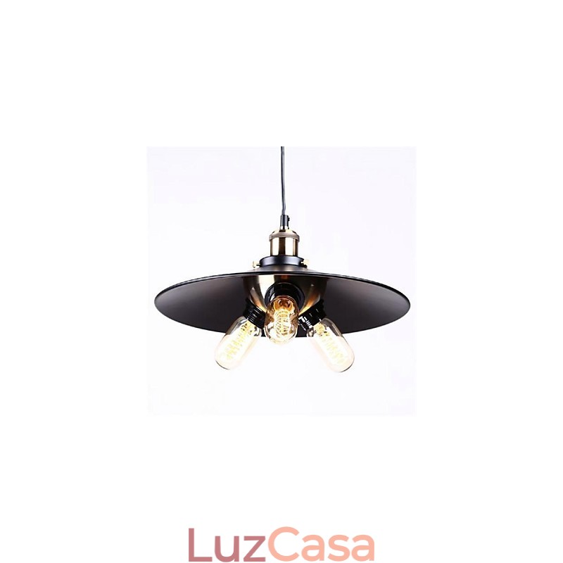 Luminária pendente estilo country ferro forjado