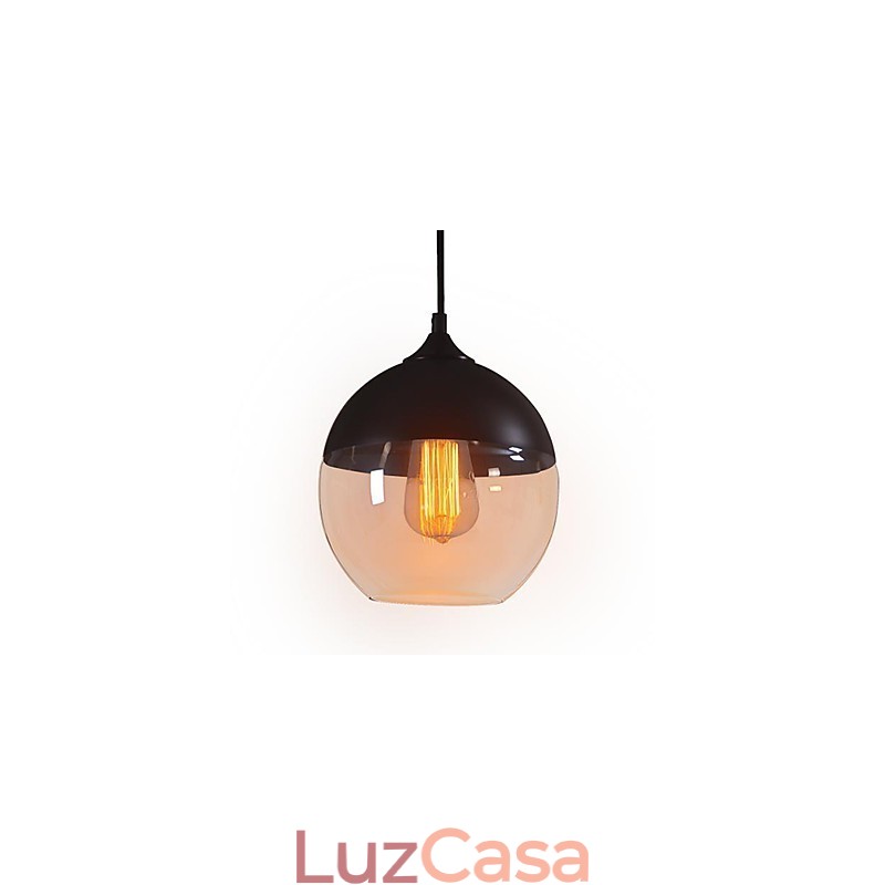 WestMenLights Modern Vintage Glass Ceiling Pendant Light 200mm de diâmetro