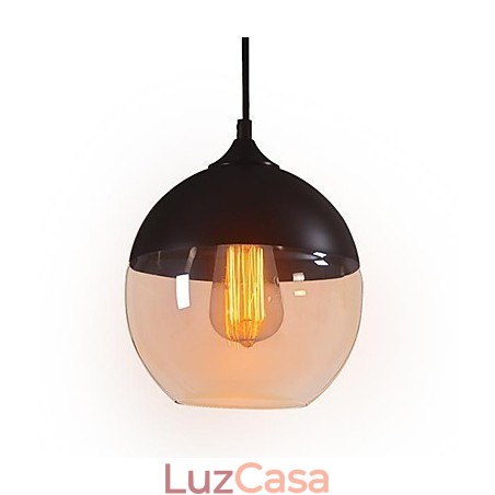 WestMenLights Modern Vintage Glass Ceiling Pendant Light 200mm de diâmetro