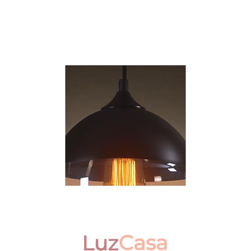 WestMenLights Modern Vintage Glass Ceiling Pendant Light 200mm de diâmetro