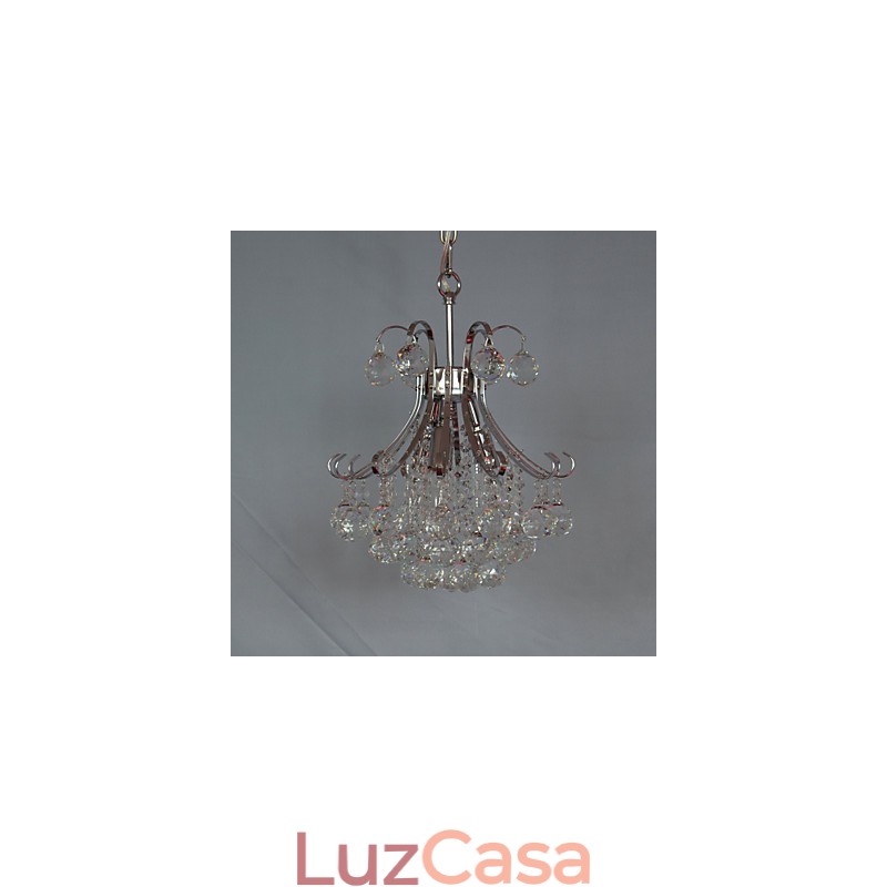 Mini lustre de cristal contemporâneo moderno galvanizado estilo pingente de luz