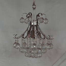 Mini lustre de cristal contemporâneo moderno galvanizado estilo pingente de luz