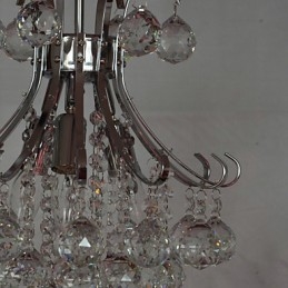 Mini lustre de cristal contemporâneo moderno galvanizado estilo pingente de luz