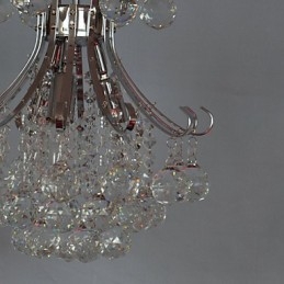 Mini lustre de cristal contemporâneo moderno galvanizado estilo pingente de luz