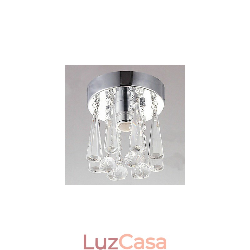 Modern Crystal 1 Luzes Montagem Embutida Em Formato De Coroa