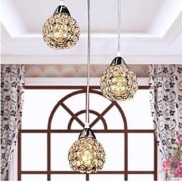 Lustre de cristal K9 para pequenas refeições