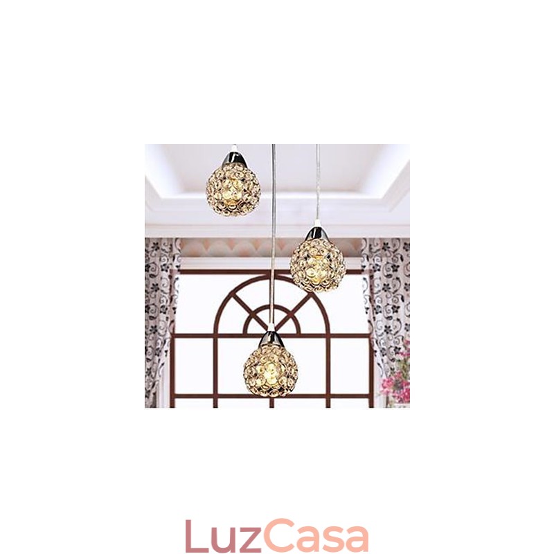 Lustre de cristal K9 para pequenas refeições