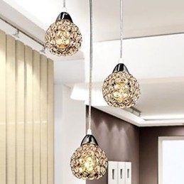 Lustre de cristal K9 para pequenas refeições
