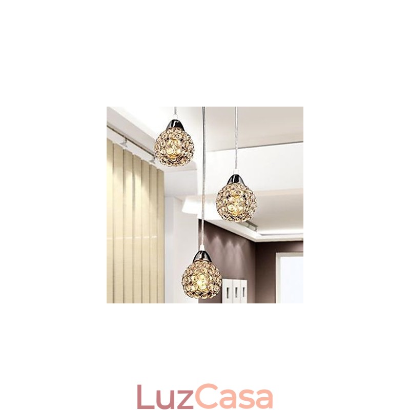 Lustre de cristal K9 para pequenas refeições