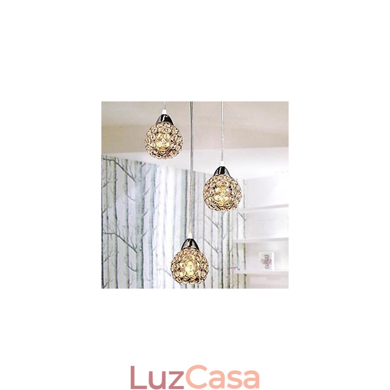 Lustre de cristal K9 para pequenas refeições