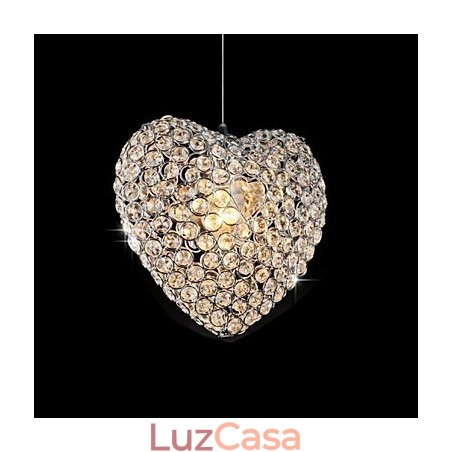 Luminária pendente de metal cristal contemporânea moderna Luminária pendente de metal cristal contemporânea moderna