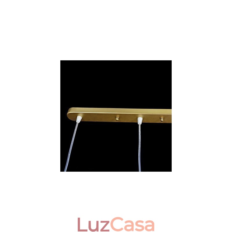 Pingente de bronze com três luzes, padrão de vidro, abajur europeu, retrô, clássico