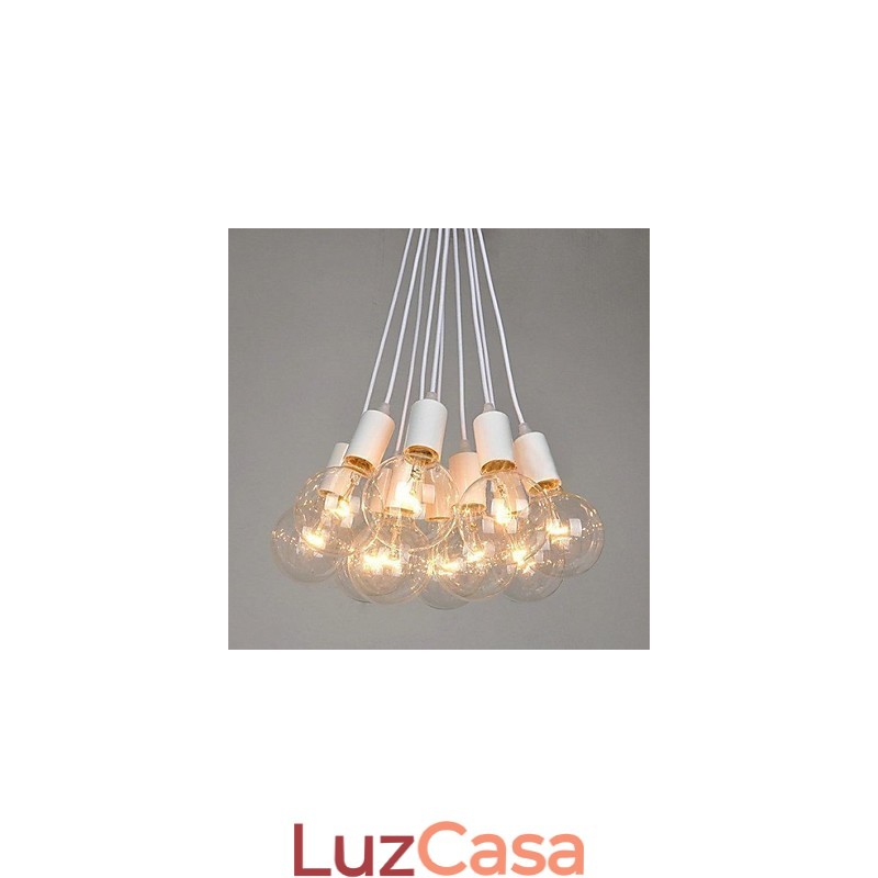 Lustre de metal com pintura country