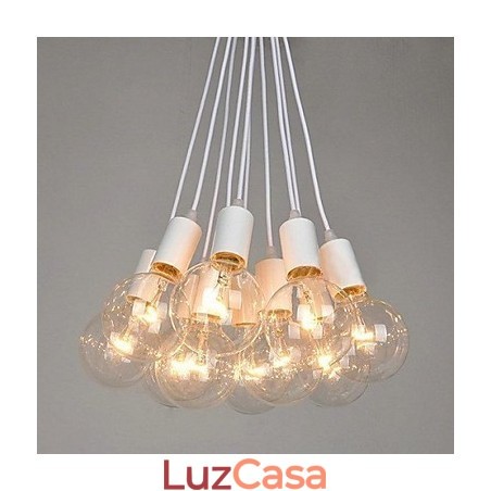 Lustre de metal com pintura country