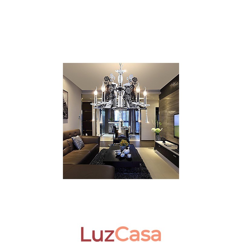 Lustre Moderno Contemporâneo Metal